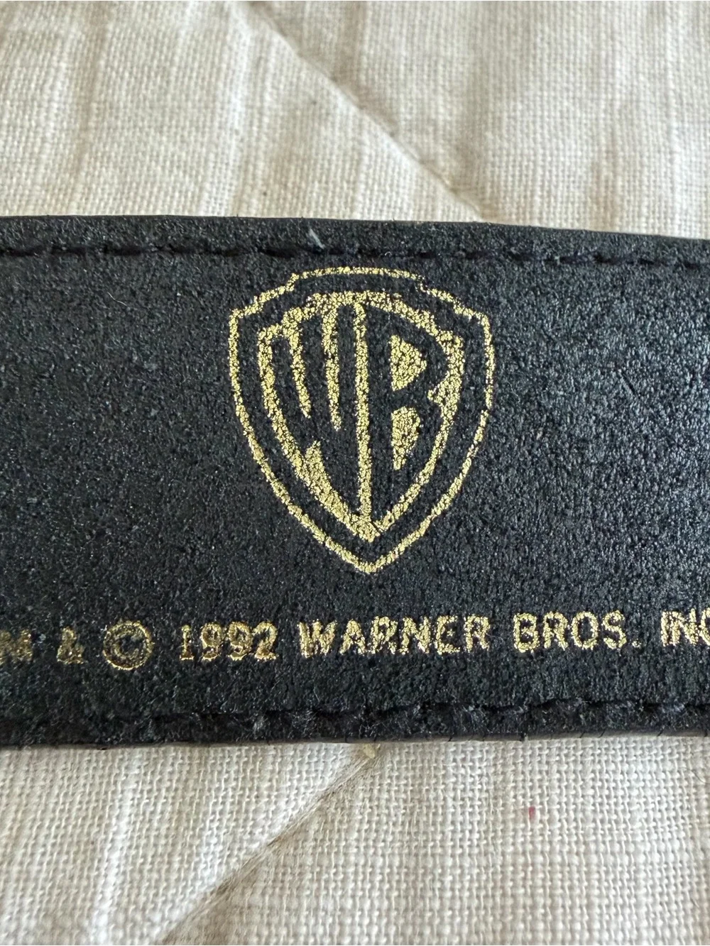 Vintage 1992 Warner Bros Looney Tunes Leather Belt Size 34
